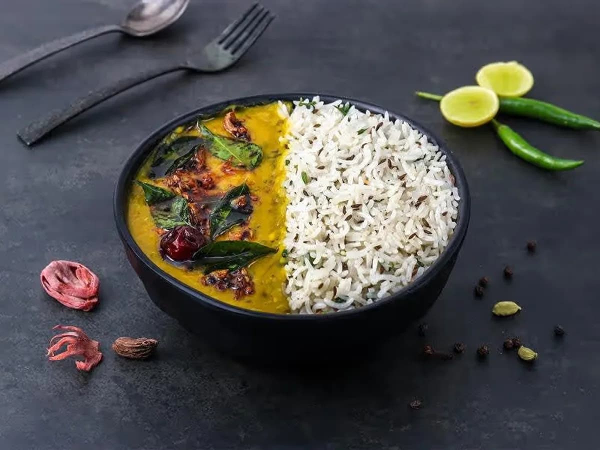 Daal Tadka Rice Bowl
